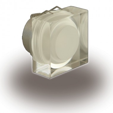 Downlight Led Cristal 1W Cuadrado Foco Empotrable Decoración Blanco Frío 6000ºK