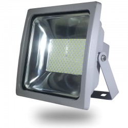 PROYECTOR LED 100W Alta Potencia 8100Lm SMD Luz Neutra 4500ºK IP65 GRIS