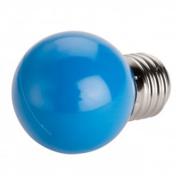 Bombilla LED 1w Azul 80 Lm Rosca Gruesa E27 (220V) Decorativa