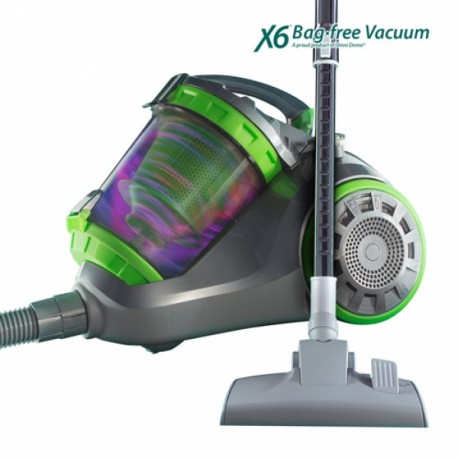 Aspirador sin bolsa X6mop Vacuum más potente, rápido y eficaz que las aspiradoras convencionales.