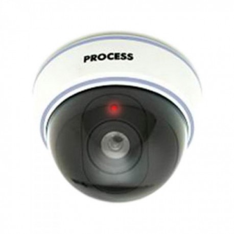 Cámara Falsa Video Vigilancia simulada para uso Interior o Exterior con led