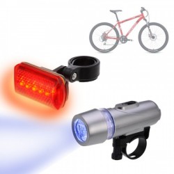 Pack Luces Led para Bicicletas Seguridad en Carretera Diurna y Nocturna 