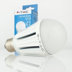 Bombilla LED V-TAC 12w E27 Regulable 1055Lm Luz Cálida 3000ºK Esférica A60 120º Apertura Chip Samsung